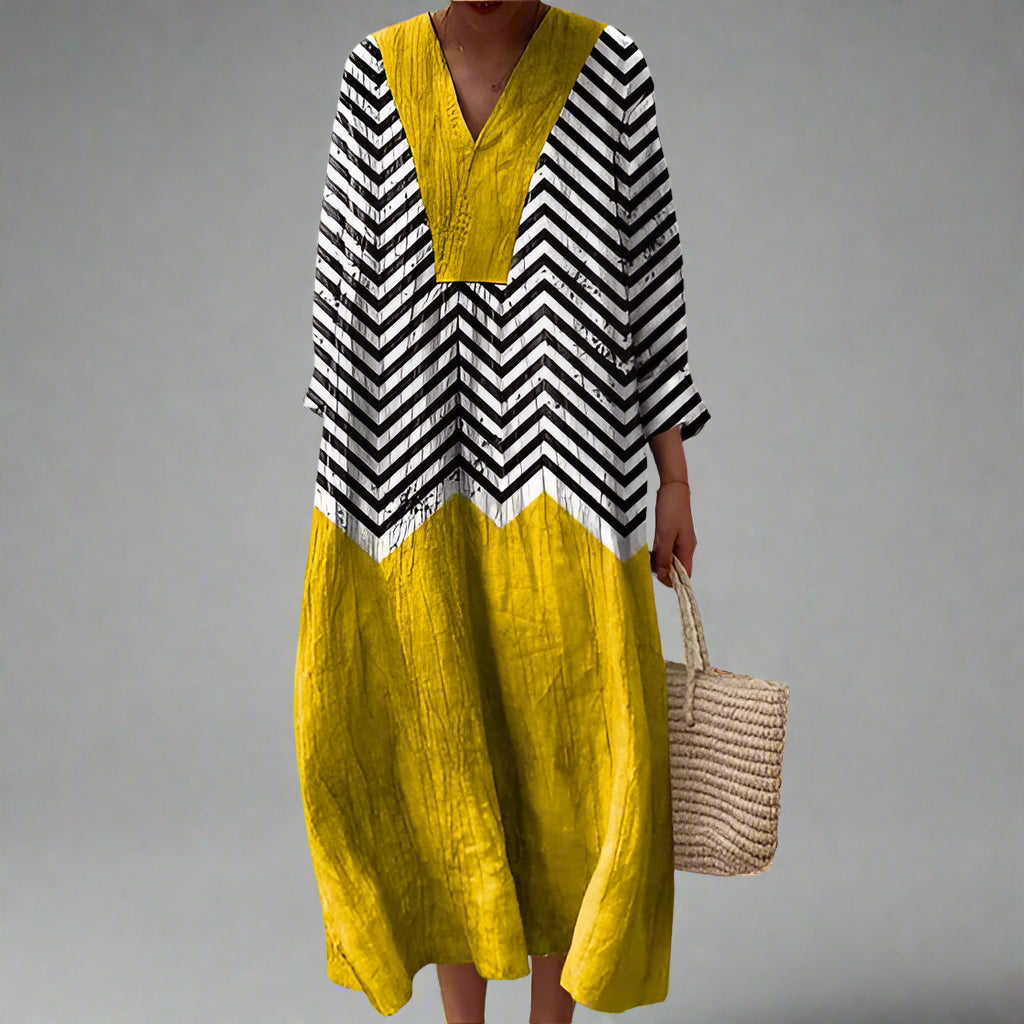 Adrienne | Ibiza Elegant Geometric Dress