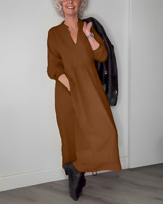 Grace | The slimming maxi dress with V-neckline