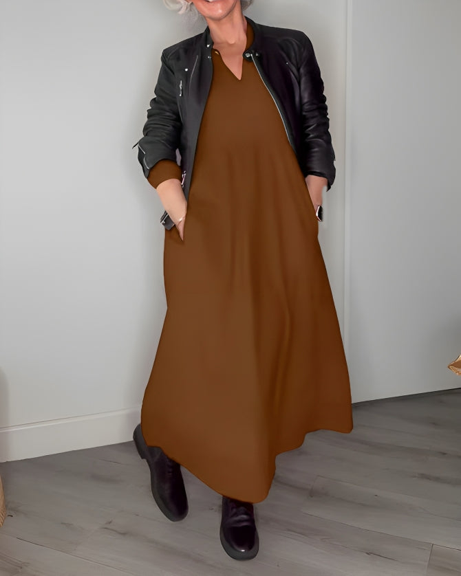 Grace | The slimming maxi dress with V-neckline