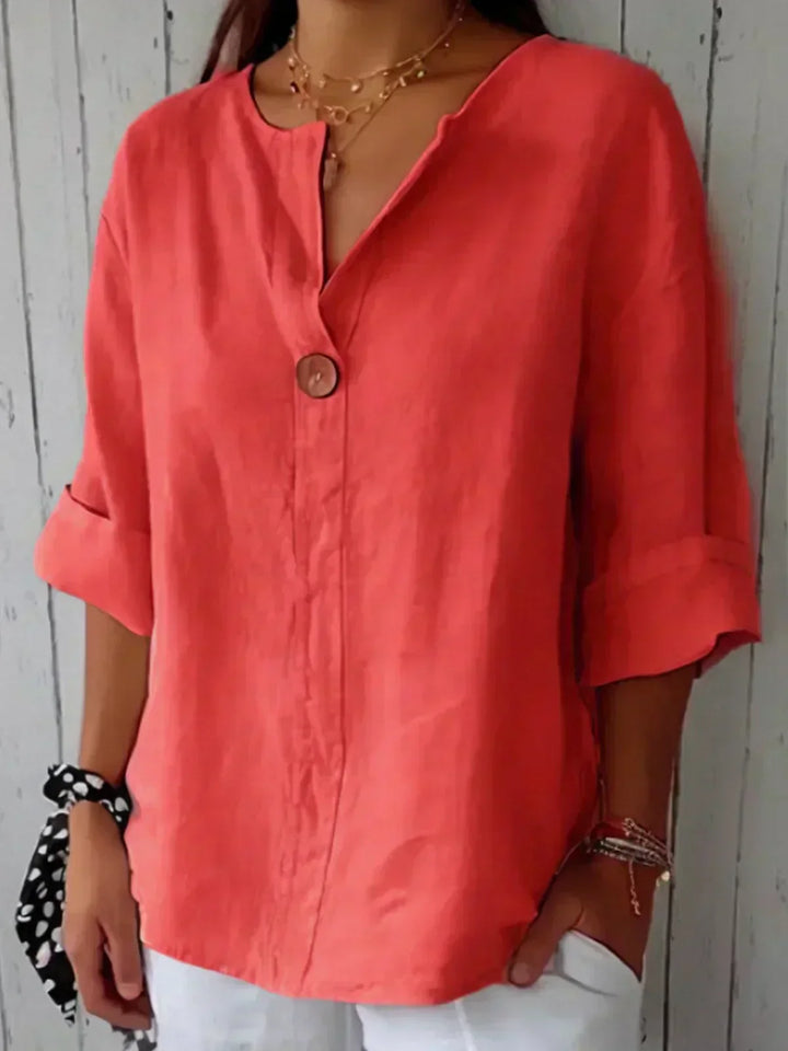 Rosalie | Relaxed V-neck Blouse