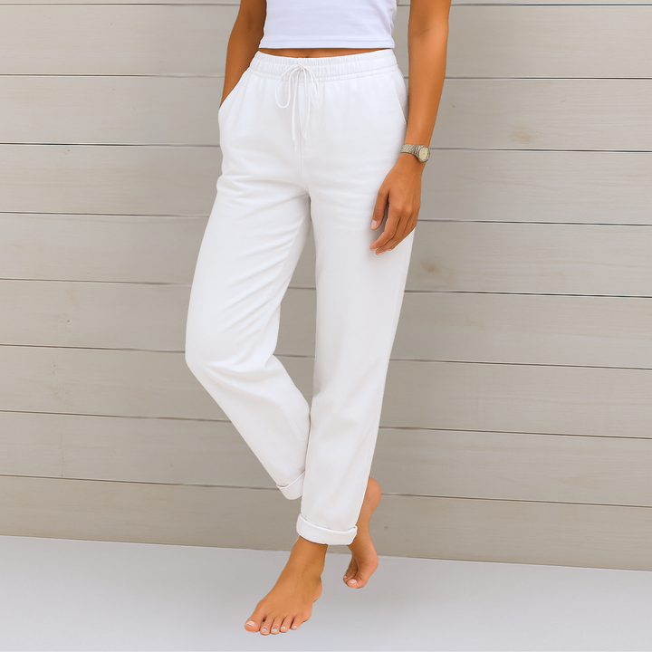 Sheila | Premium Breathable Linen Stretch Pants