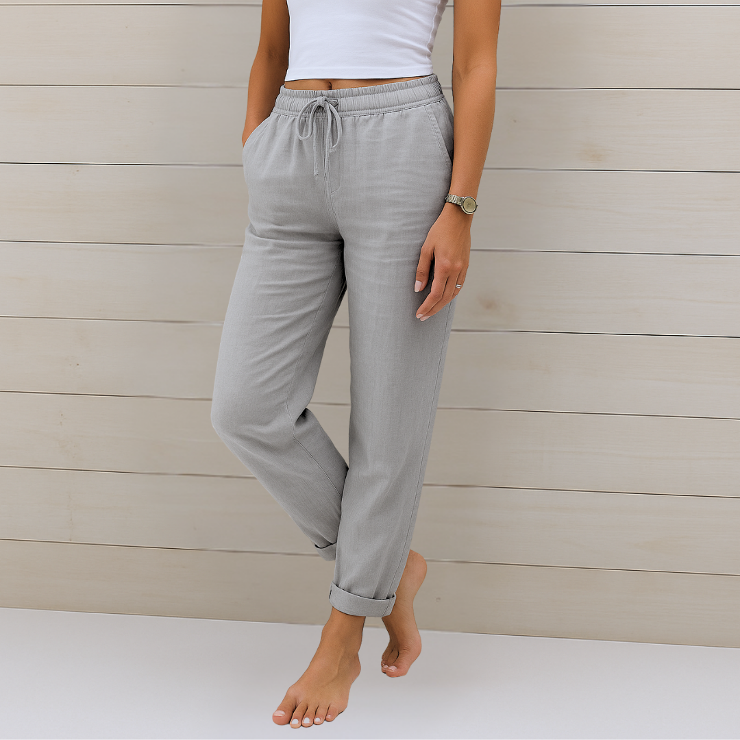 Sheila | Premium Breathable Linen Stretch Pants