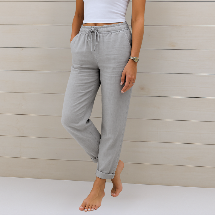 Sheila | Premium Breathable Linen Stretch Pants