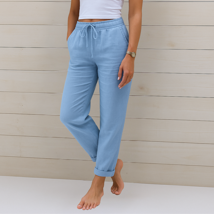 Sheila | Premium Breathable Linen Stretch Pants