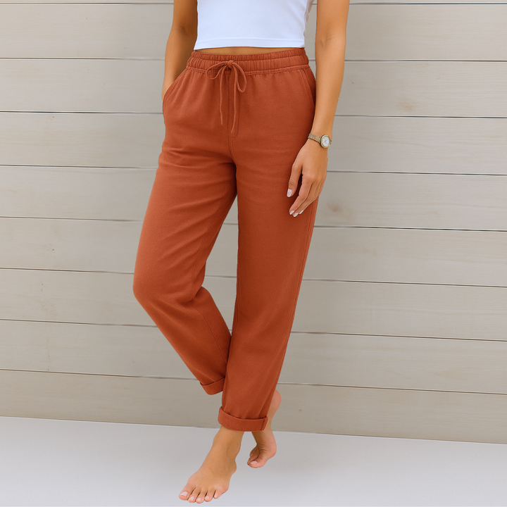 Sheila | Premium Breathable Linen Stretch Pants