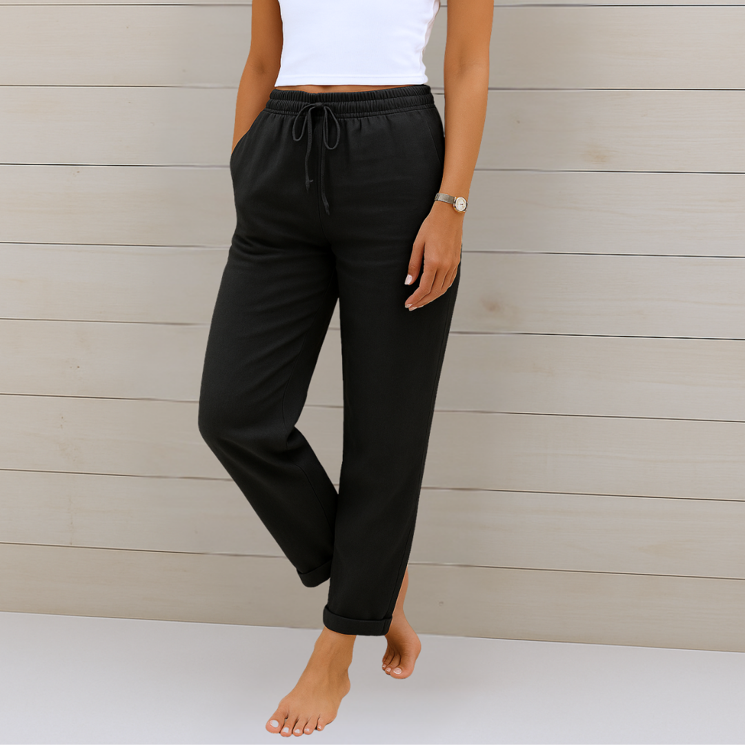 Sheila | Premium Breathable Linen Stretch Pants