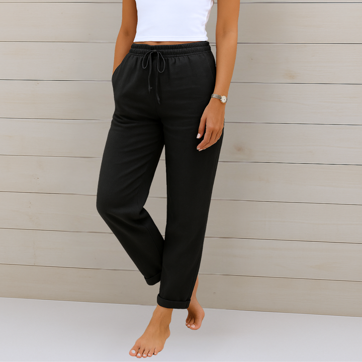 Sheila | Premium Breathable Linen Stretch Pants