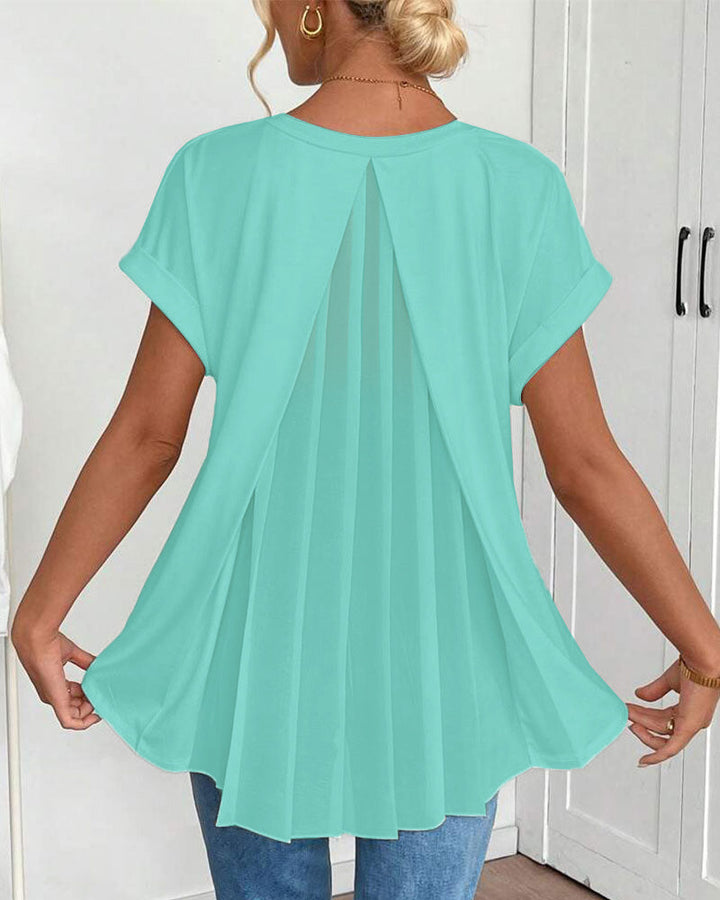 Lily | Short Sleeve Patchwork T-Shirt