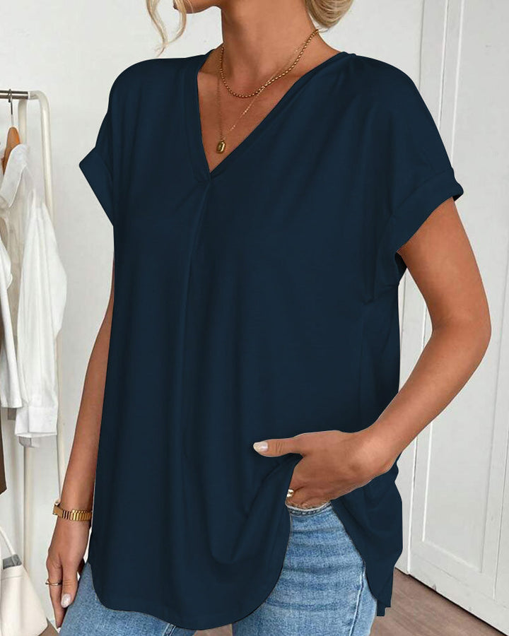 Lily | Short Sleeve Patchwork T-Shirt