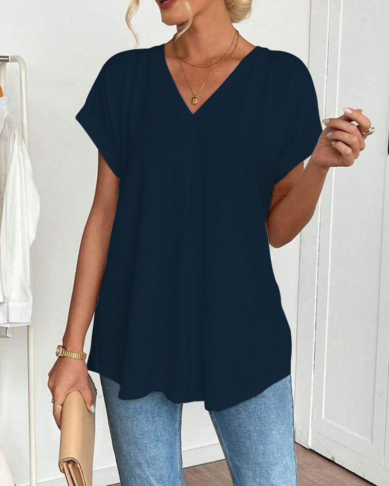 Lily | Short Sleeve Patchwork T-Shirt