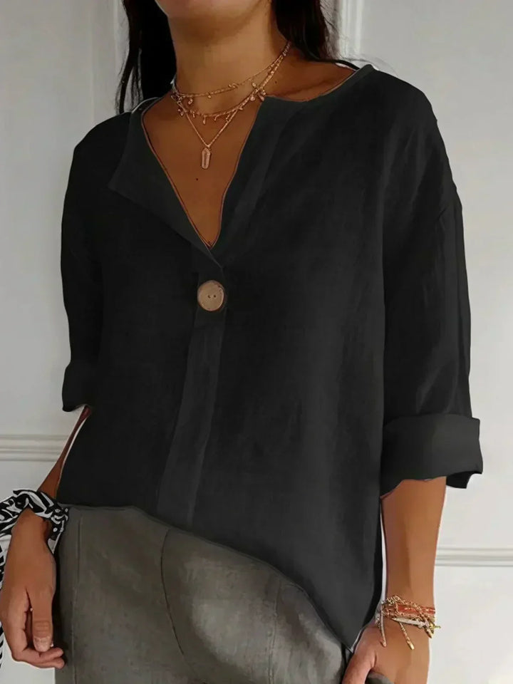 Rosalie | Relaxed V-neck Blouse