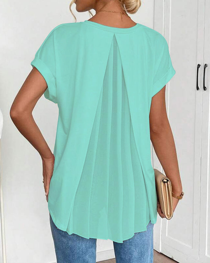 Lily | Short Sleeve Patchwork T-Shirt