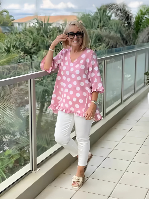 Juliette | Printed Vintage Top