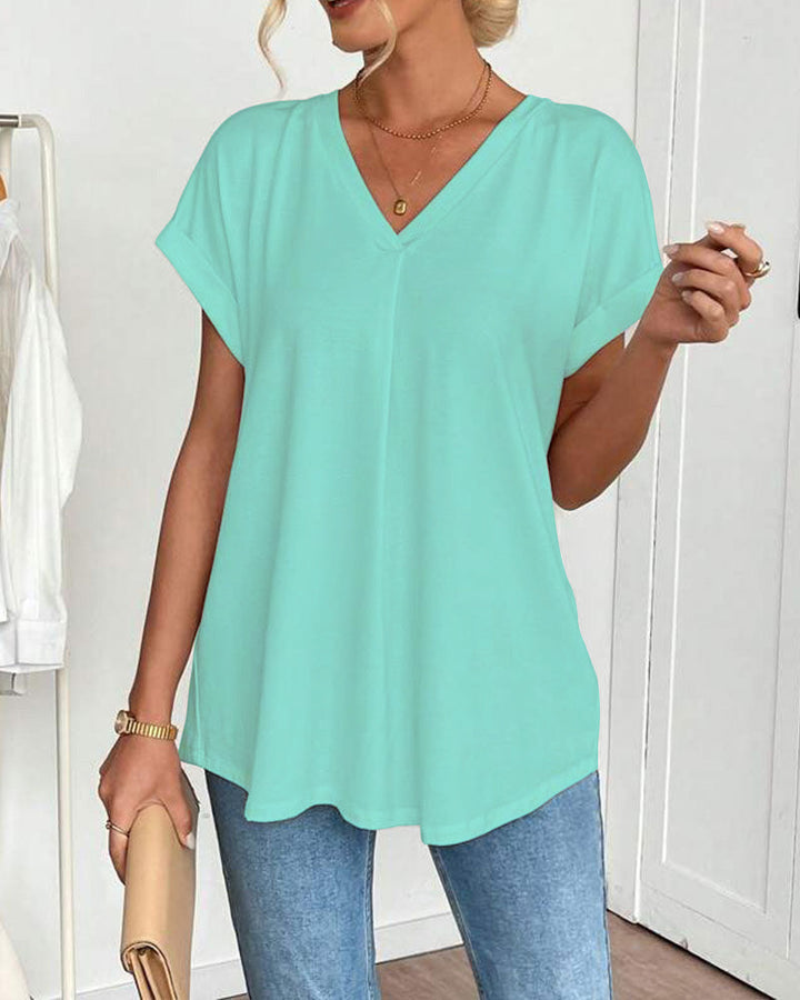 Lily | Short Sleeve Patchwork T-Shirt