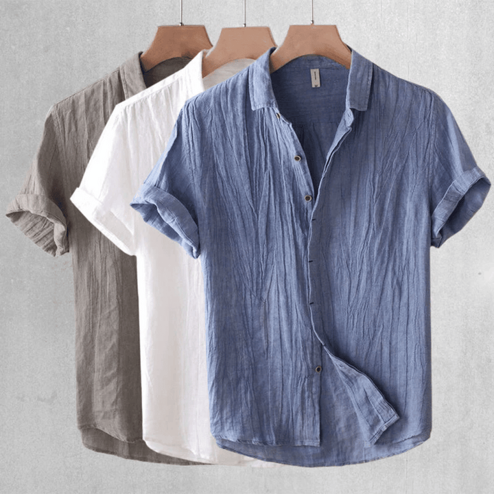 Logan | Short Sleeve Linen Shirt
