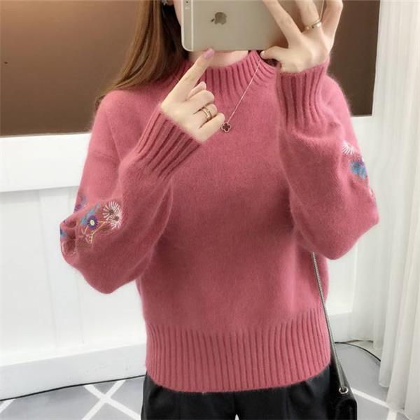 Madeline | Thick Flower Embroidered Sweater