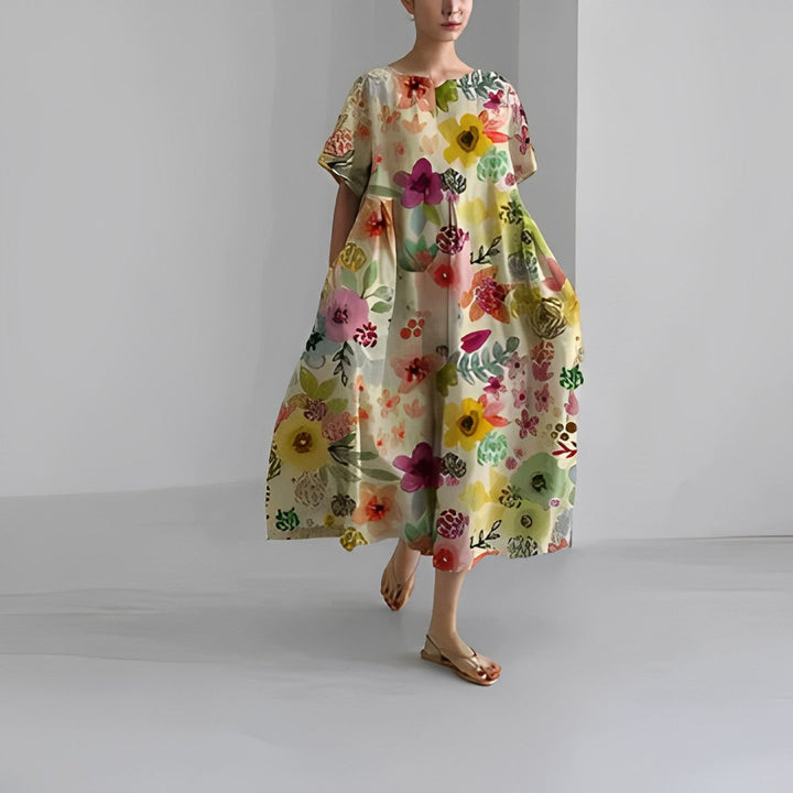 Vivienne | Elegant Printed Dress
