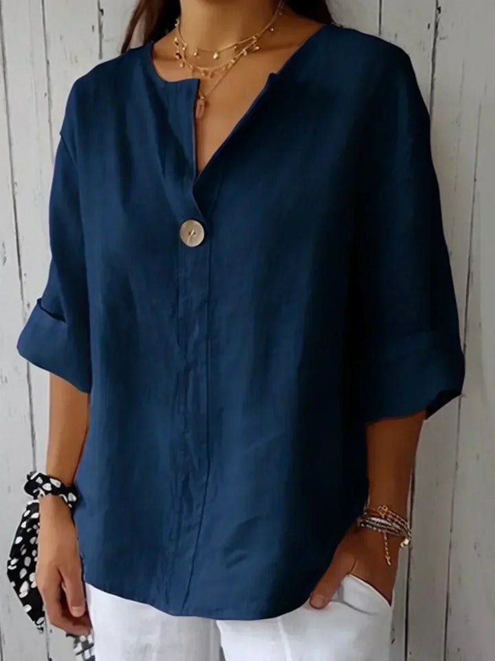 Rosalie | Relaxed V-neck Blouse